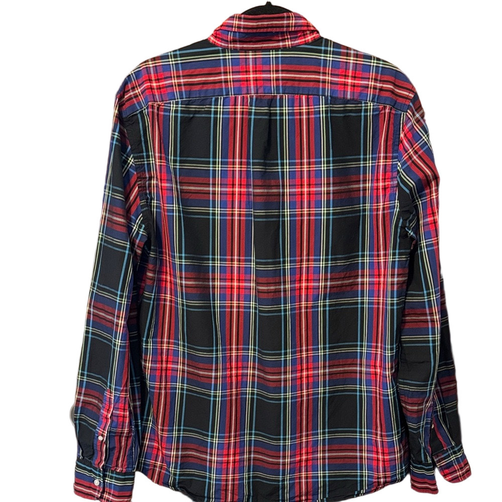 J. Crew Men's 100% Cotton Secret Wash Slim Plaid Button-Down Shirt - Picture 4 of 4